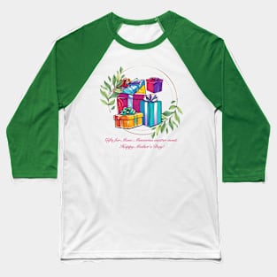 Gifts for Mom: Memories matter most. Happy Mother's Day!  (Motivational and Inspirational Quote) Baseball T-Shirt